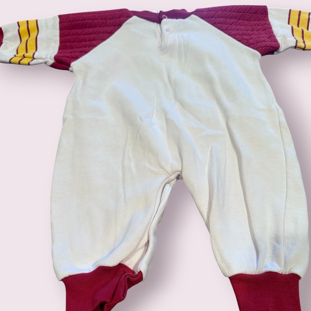 Vintage 1994 NFL Peanuts Snoopy Washington Redskins One Piece Sz 6-9 Months - Picture 9 of 11